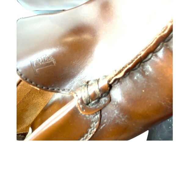 Tod’s Driving Loafer Mens Brown Leather Round Toe Slip On Casual Size 10 - Picture 9 of 12